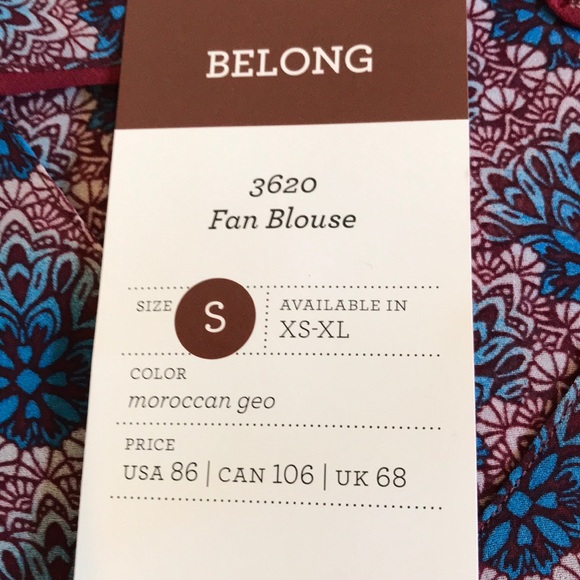 NWT CAbi Fan Blouse - Picture 6 of 7